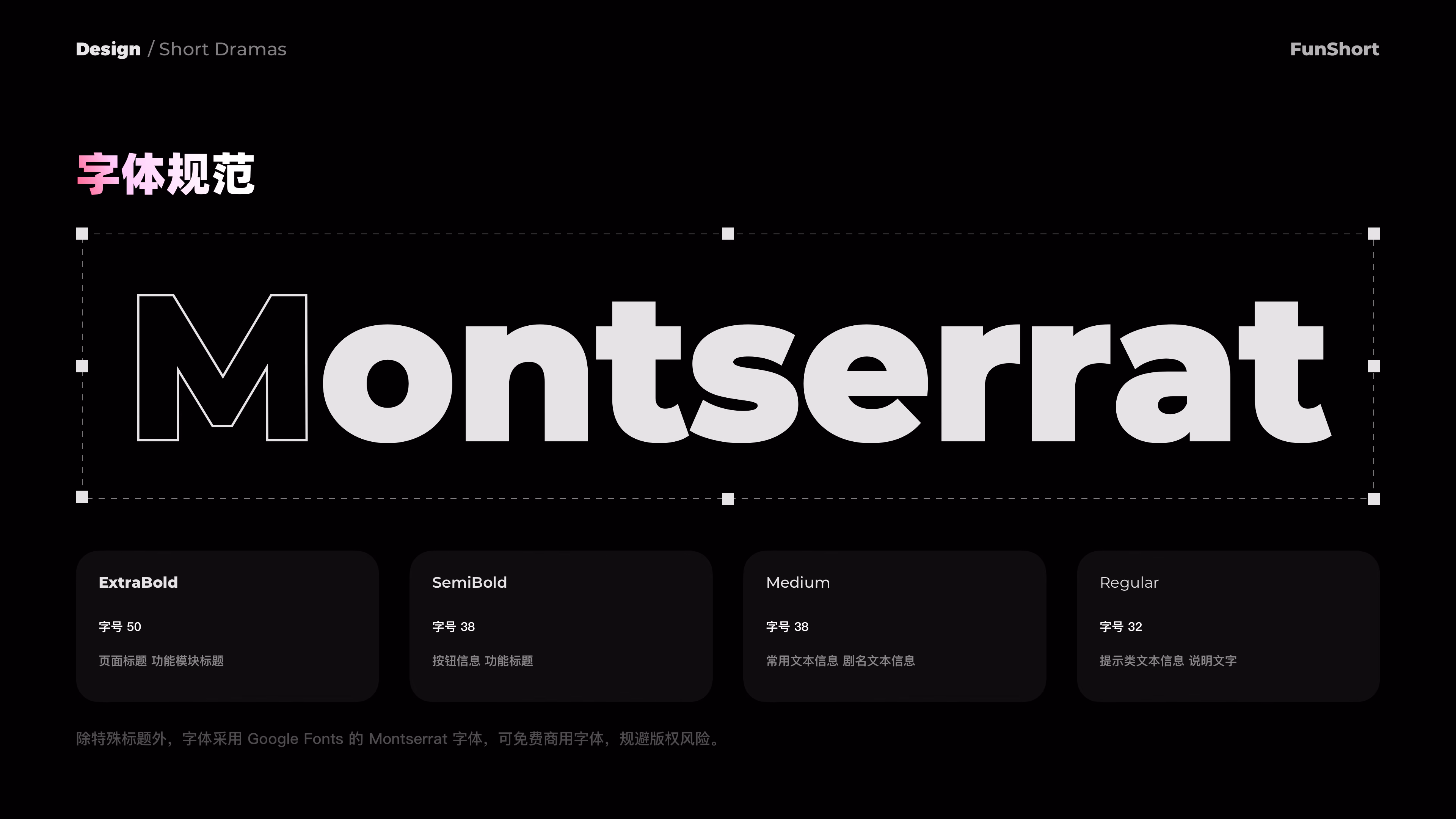 字体规范